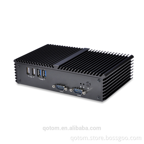 2017 New multiple serial ports Mini Pc Celeron 3215U CPU, 2G RAM, 8G SSD,WIFI ,Dual Lan ,Fanless, support win OS Linux ubuntu